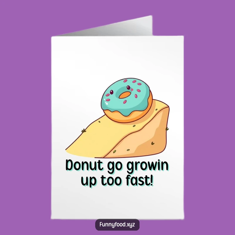 Free Printable Donut Birthday Card: Rolling Fun Greeting, Perfect Funny Downloadable Gift