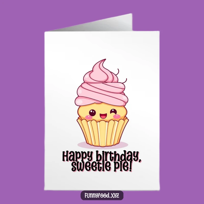 Free Printable Birthday Cupcake Spin Funny Card - Downloadable Joyful Gift