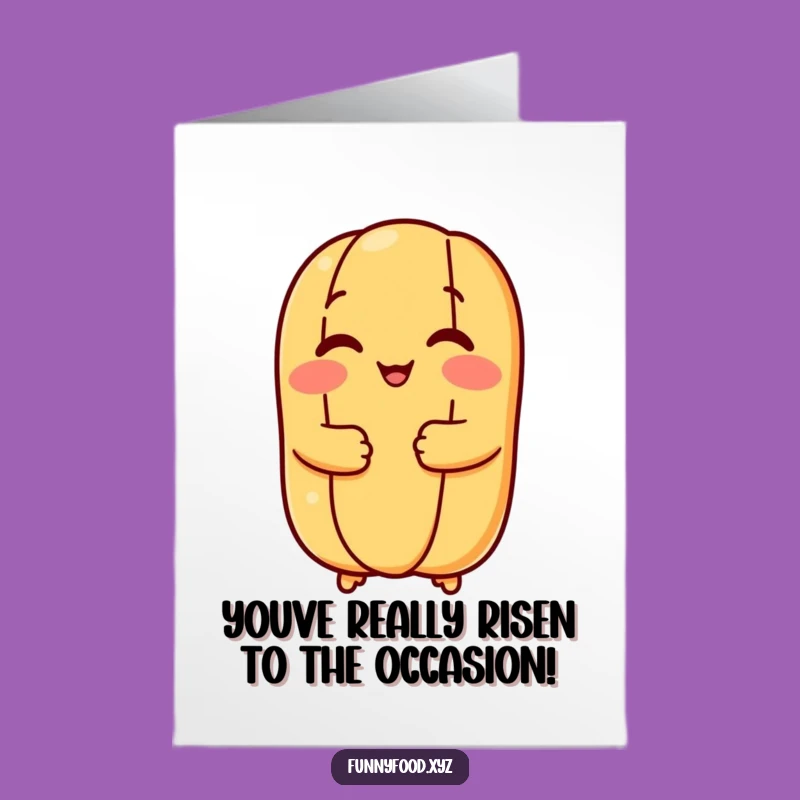 Free Printable Congrats Card: Hugging Hot Dog Bun, Funny Downloadable Greeting!