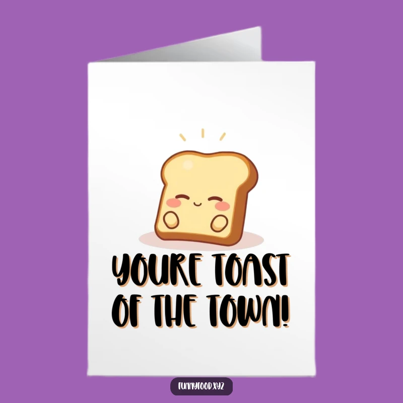Free Printable Congrats Card: Sunny Toast Chill, Funny Relaxing Download!