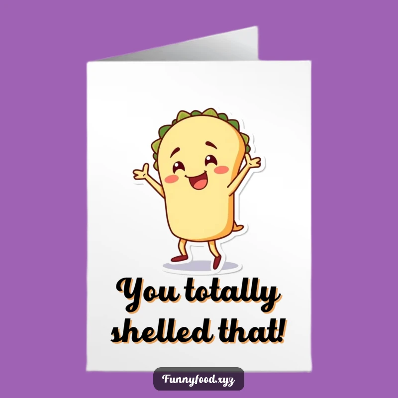 Free Printable Congrats Card: Taco's Fiesta Success Dance Download