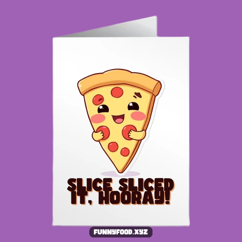 Free Printable Pizza Hugging Card: Cheesy Downloadable Congrats Gift