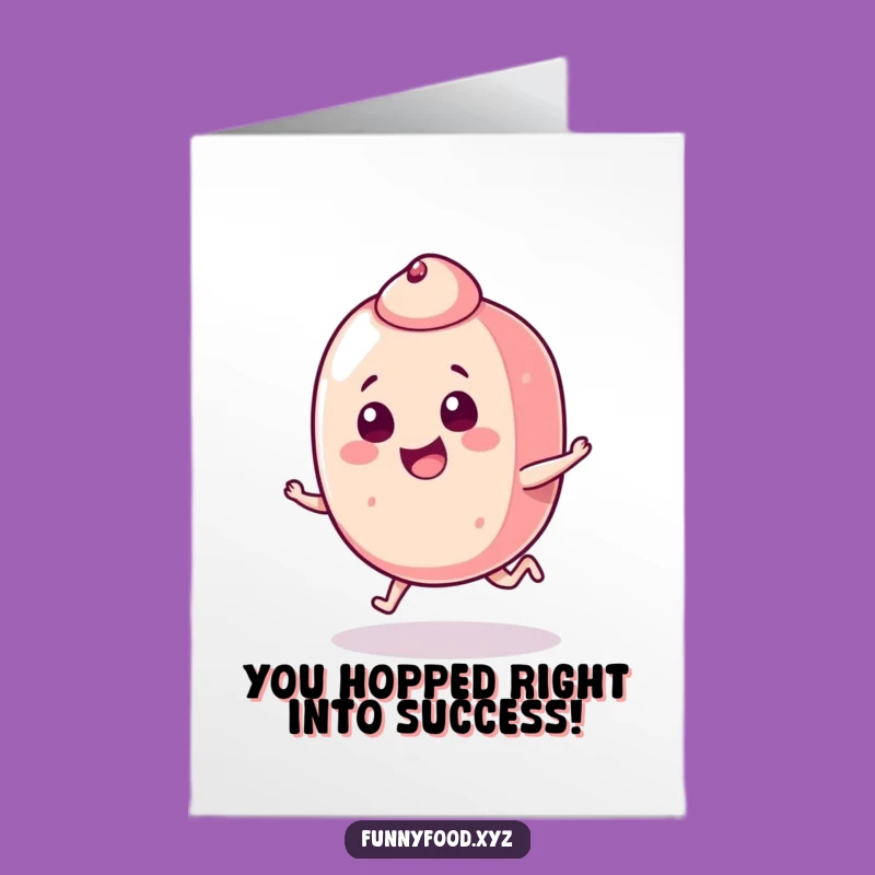 Free Printable Congrats Card: Candy Hop Surprise, Funny Playful Downloadable!