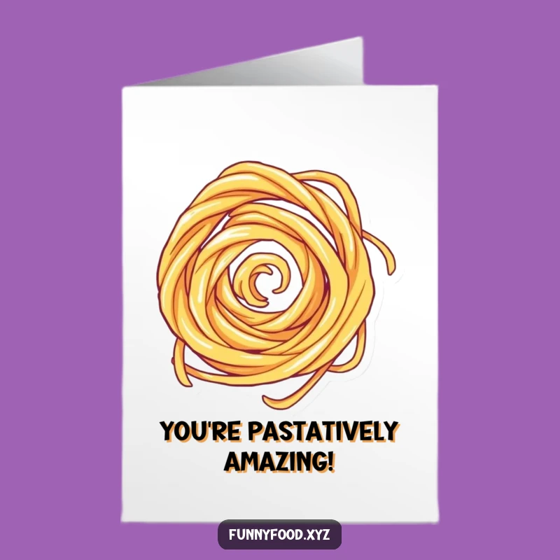 Free Printable Congrats Card: Pasta Swirl DIY Funny Downloadable Gift