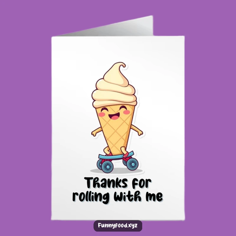 Free Printable Ice Cream Thank You Card: Cool & Appreciative!