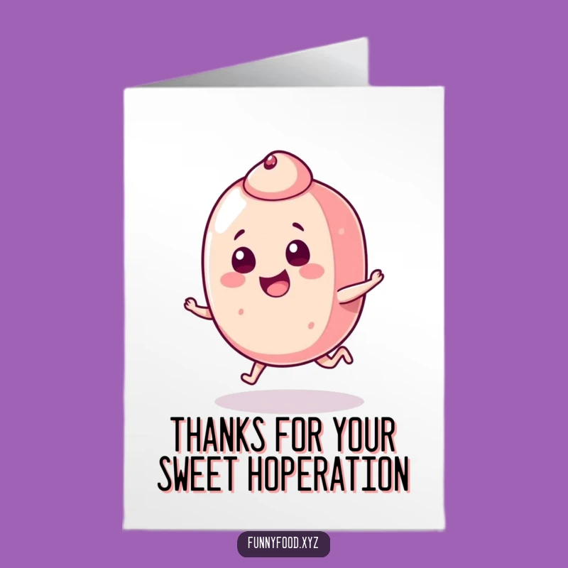 Free Printable Thank You Card: Candy Hop Thanks, Funny Playful Downloadable Note!