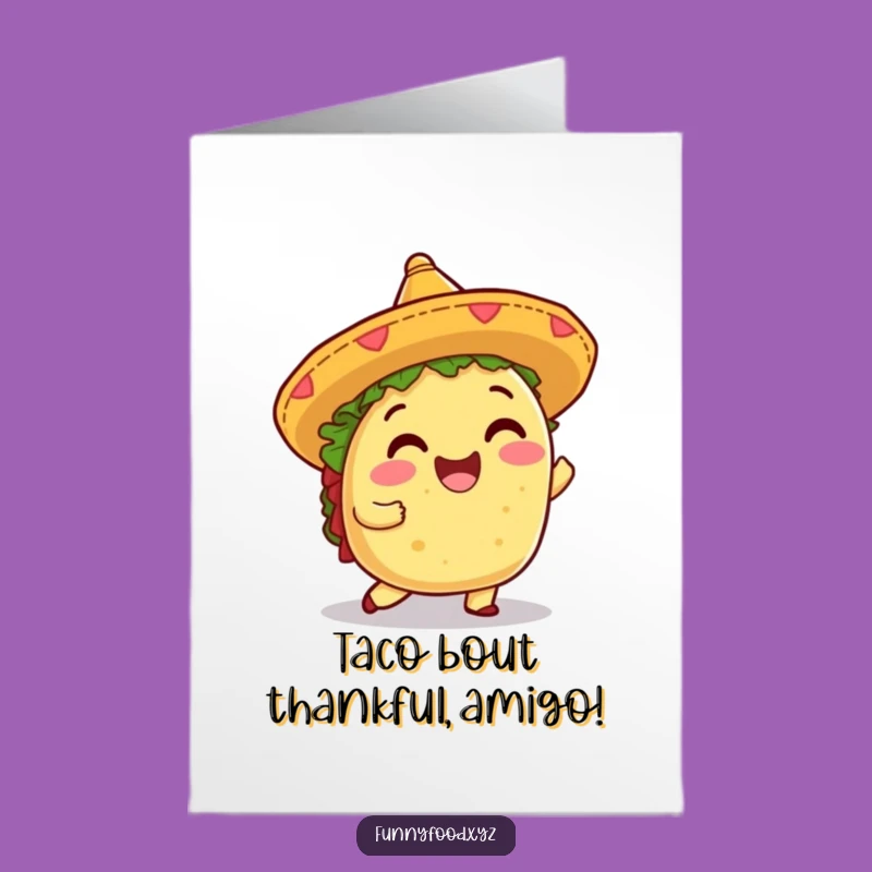 Free Printable Taco Thank You Card: Shimmying Fiesta Gratitude, Downloadable Fun