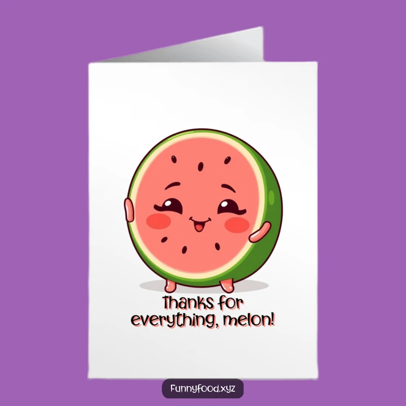 Free Printable Watermelon Thank You Card: Refreshing Downloadable Gift of Appreciation