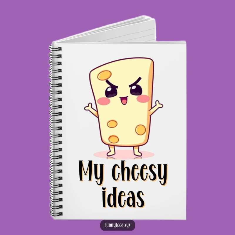 Funny Cheese Pose Notebook: Jot Down Silly Ideas! Determined Dairy Journal, Unique Funny Gift!