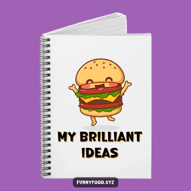 Funny Hamburger Dance Notebook: Jot Down Ideas with a Grooving Burger!