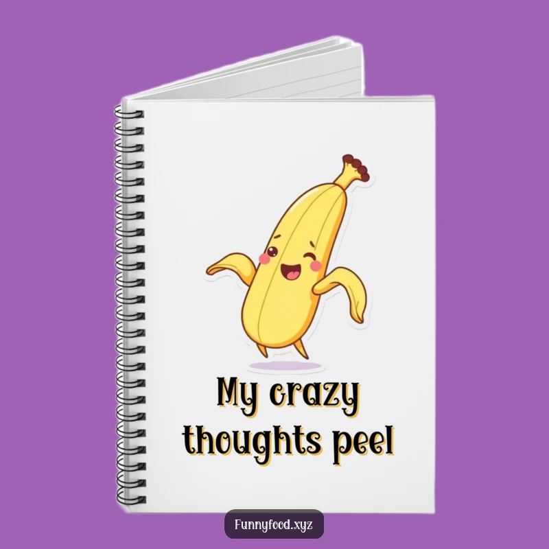 Funny Idea Banana Peeling Notebook - Jot Down Your Zaniest Thoughts Gift