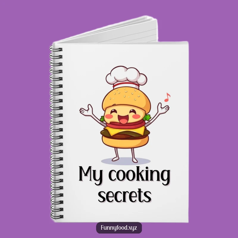 Funny Juggling Burger Notebook: Jot Down Ideas with Hilarious Chef Fun