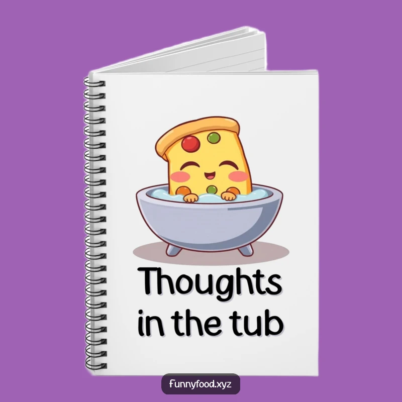 Funny Pizza Bath Notebook: Journaling Slice Design, Perfect Humorous Gift for Note-Takers