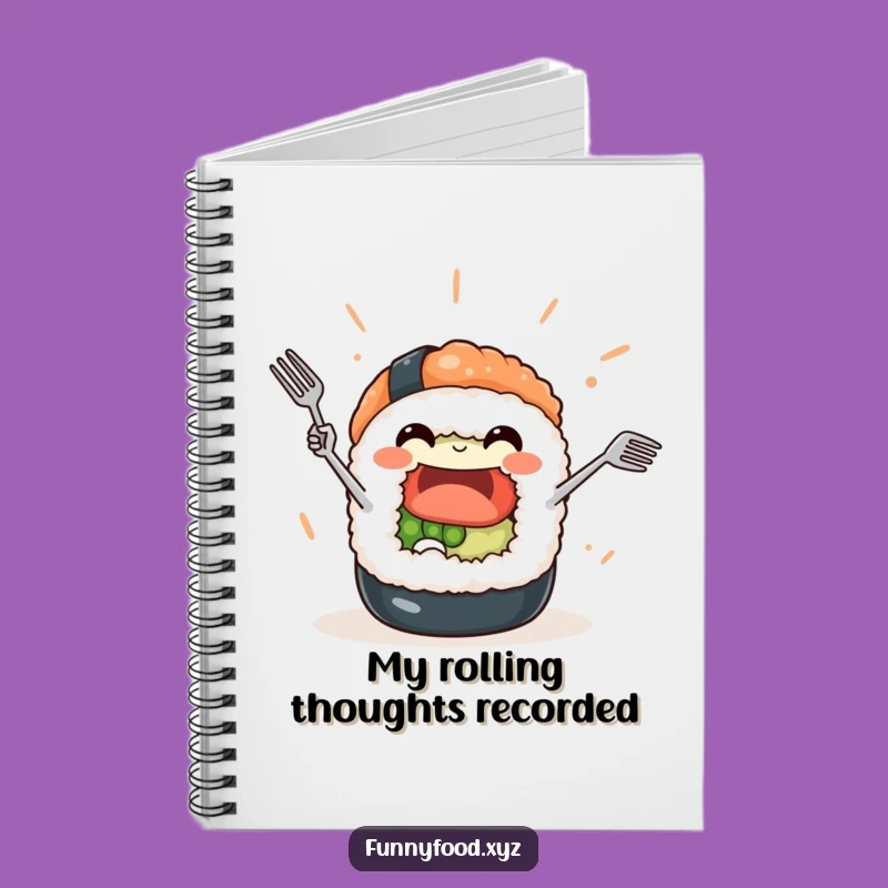 Funny Sushi Roll Notebook: Jottings Journal, a Creative Funny Gift