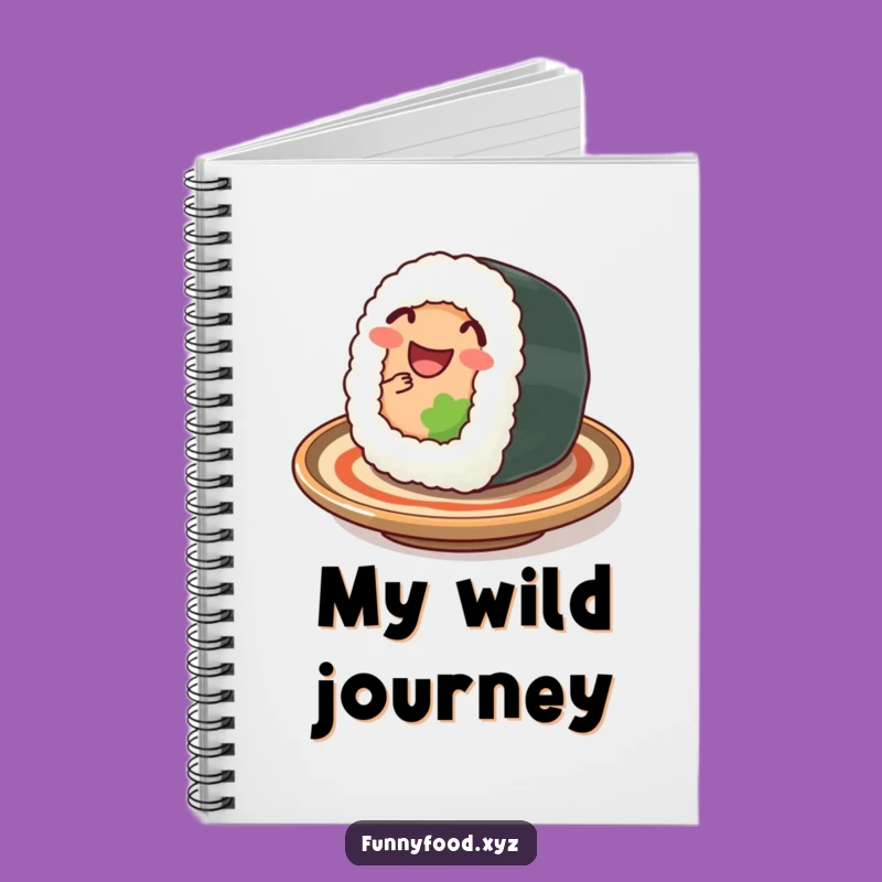 Funny Sushi Wiggle Notebook: Journaling Roll Design, Perfect Humorous Gift