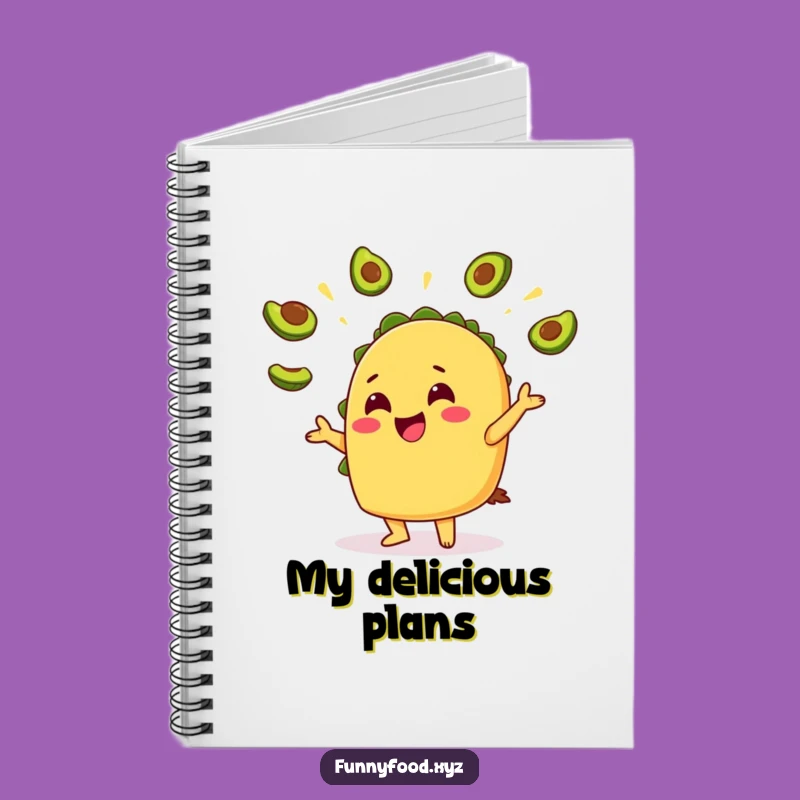 Funny Taco Avocado Notebook: Hilarious Journal for Foodie Notes