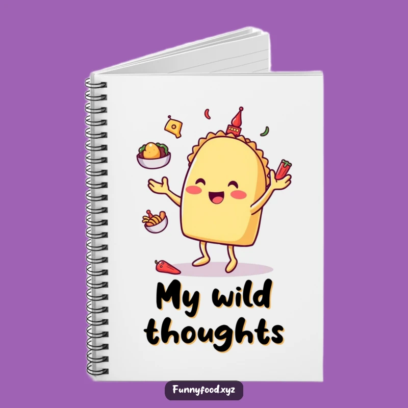 Funny Taco Juggling Notebook: Jot Down Ideas with Fiesta Fun