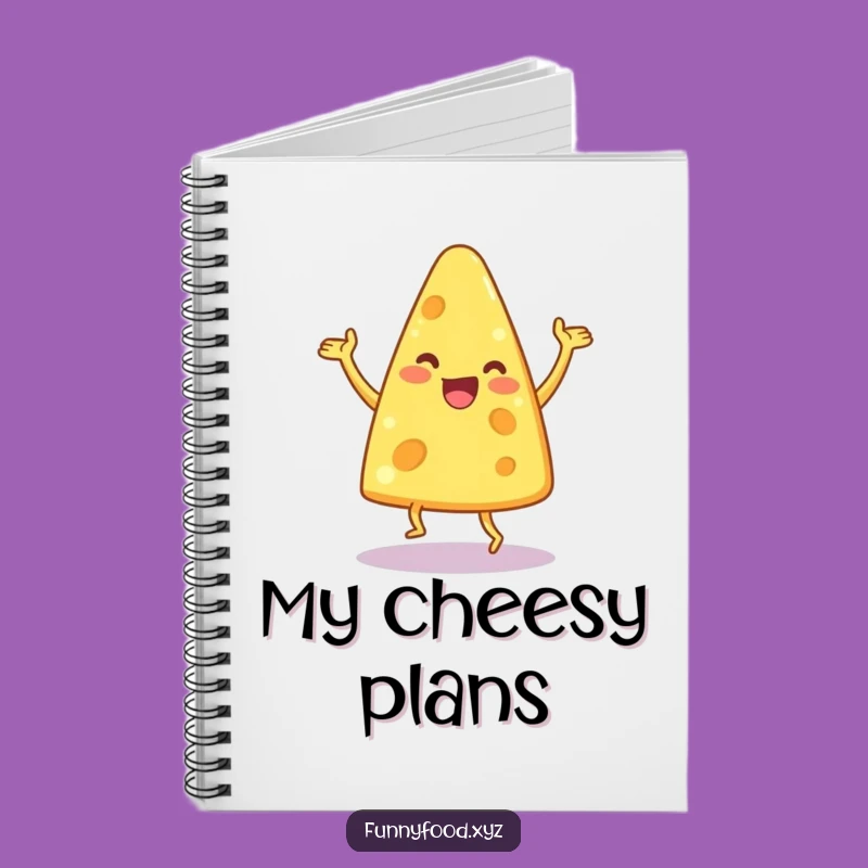 Funny Dancing Cheese Wedge Notebook: Write with a Grin