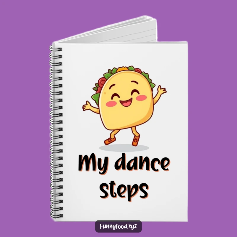 Funny Salsa Dancing Taco Notebook, Hilarious Journal for Foodie Ideas
