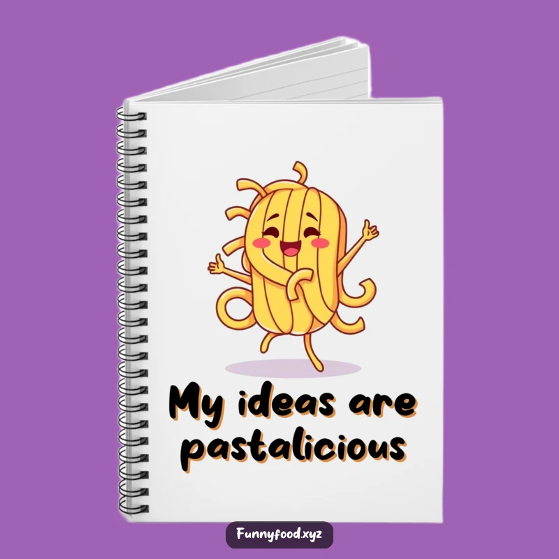 Funny Pasta Dance Notebook: Jot Down Ideas with a Smile