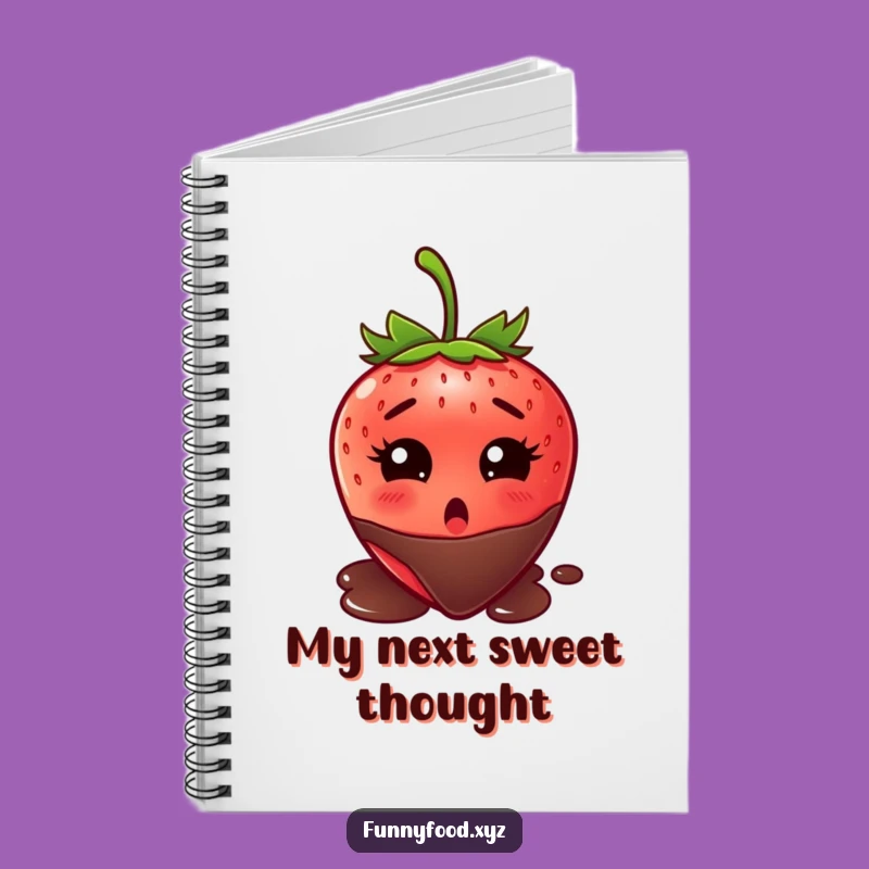 Funny Strawberry Chocolate Surprise Notebook - Hilarious Journal for Ideas