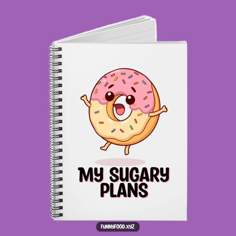 Funny Surprised Donut Notebook: Jot Down Ideas with Hilarious Sweet Fun