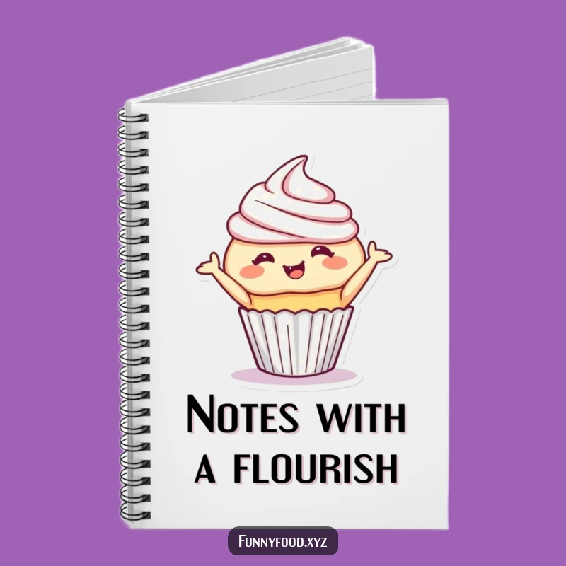 Funny Cupcake Bow Notebook - Sweet Ideas, Giggling Notes, Perfect Gift for Writers