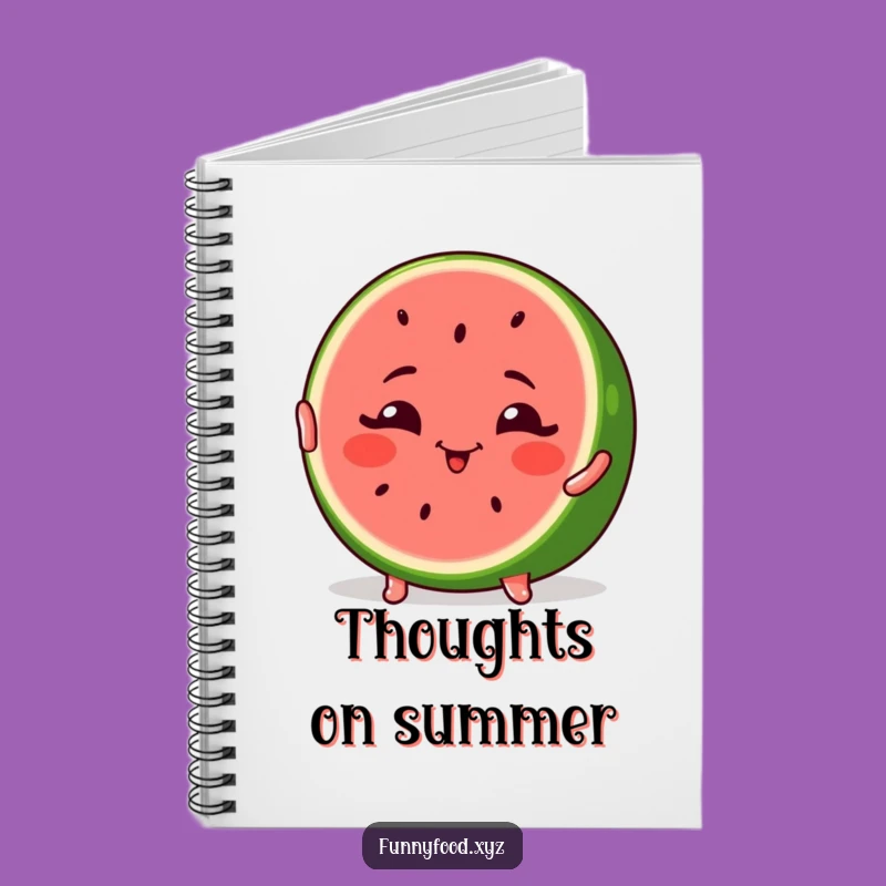 Funny Winking Watermelon Pose Notebook - Journal Your Fun Ideas