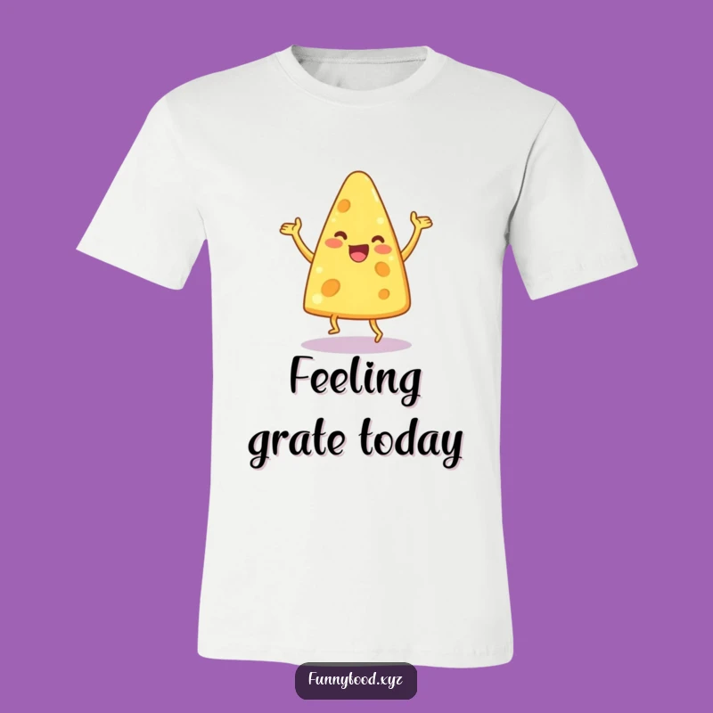 Funny Dancing Cheese Wedge T-Shirt: Silly Silage Sensation Tee