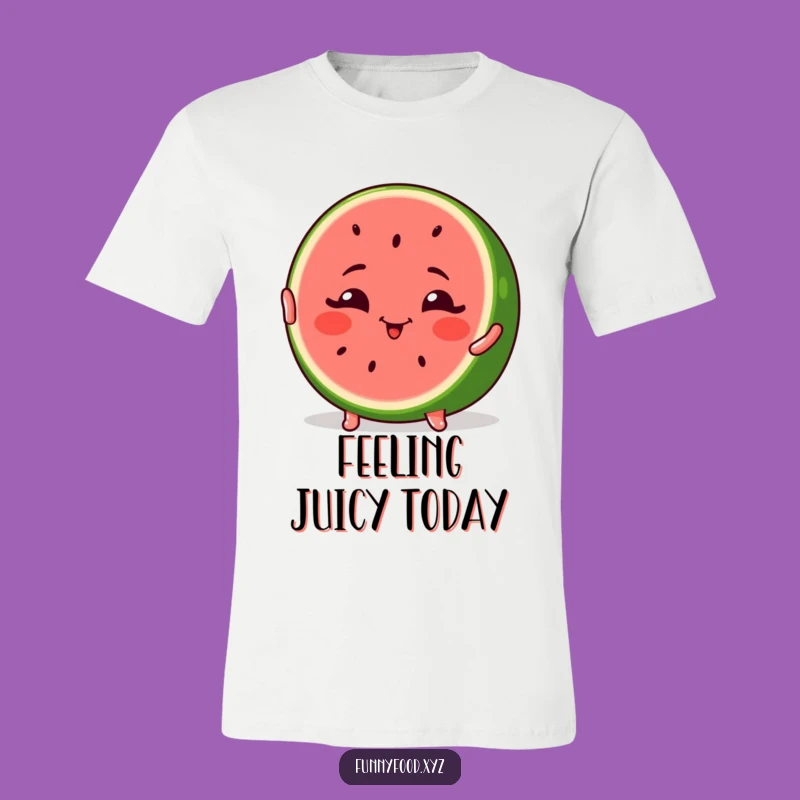 Funny Winking Watermelon Pose T-Shirt - Cool Summer Fruit Apparel