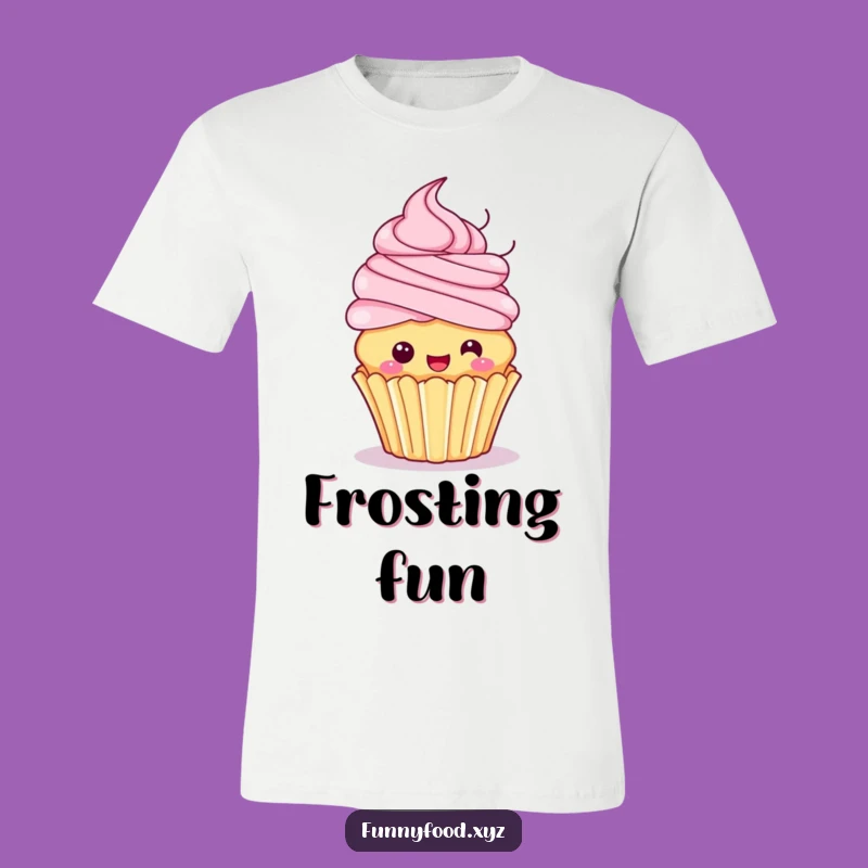 Funny Cupcake Spin T-Shirt: Frosting Hair Fun, Comfy & Hilarious Apparel