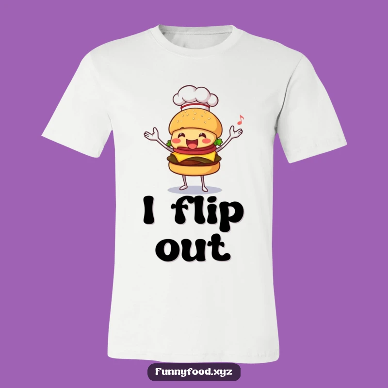Funny Juggling Burger T-Shirt: Wear Your Culinary Skills with Hilarious Style