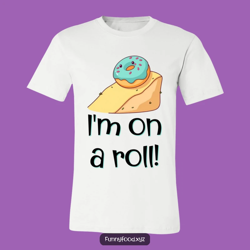 Funny Donut Rolling T-Shirt: Wear Your Sweet Adventure with Pride