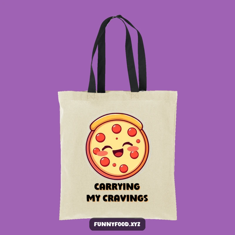 Funny Pizza Slice Tote Bag - Carry Your Craving, Cheesy Accessory, Perfect Gift