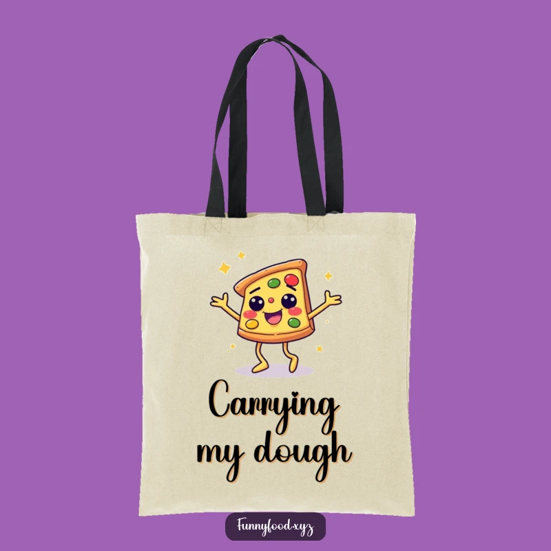 Funny Disco Pizza Slice Tote Bag: Carry Your Grooves and Goods in Style