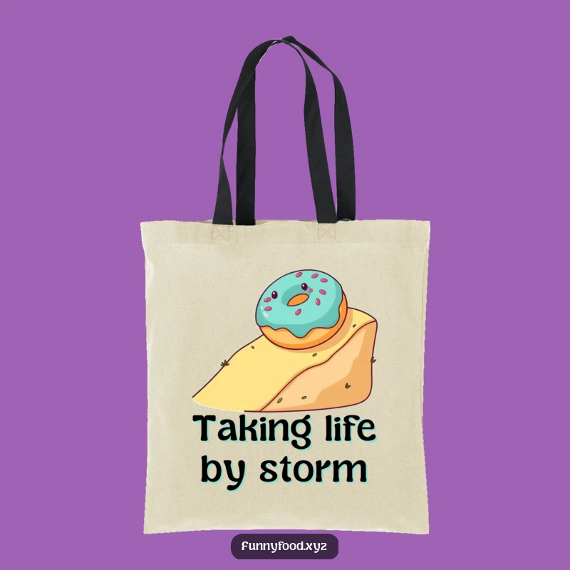Funny Donut Rolling Tote Bag: Carry Your Sweetness Everywhere
