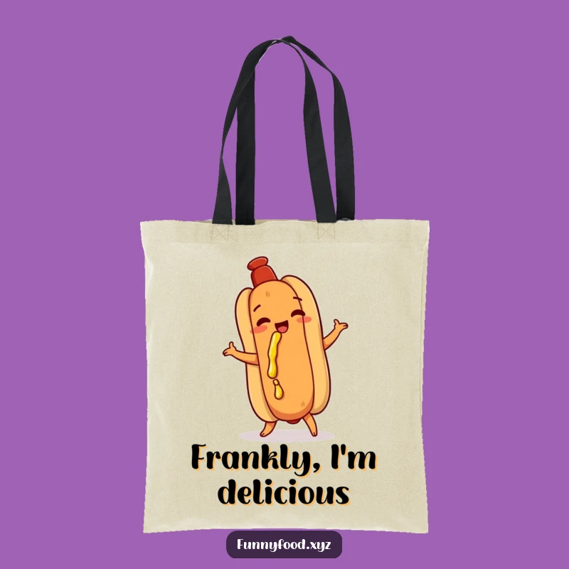 Funny Hot Dog Dance Tote Bag - Hilarious Accessory for Foodies
