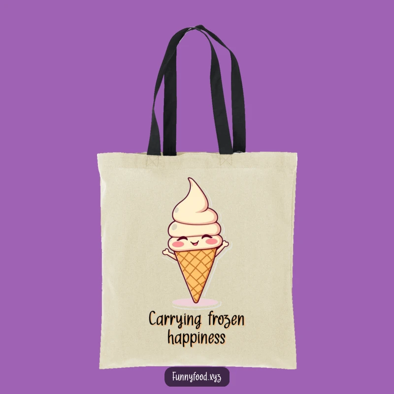 Funny Ice Cream Headstand Tote Bag: Carry Your Fun On the Go