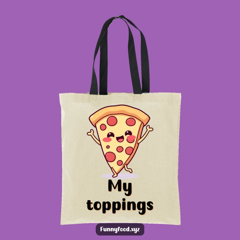 Funny Pizza Dance Tote Bag: Grooving Slice On The Go, Practical & Funny Gift