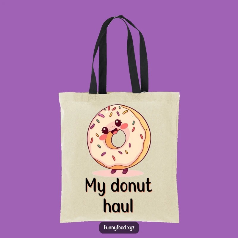 Funny Donut Cartwheel Tote Bag: Sprinkles On The Go, Practical & Funny Gift