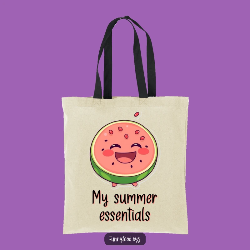 Funny Laughing Watermelon Tote Bag - Carry Your Summer Fun